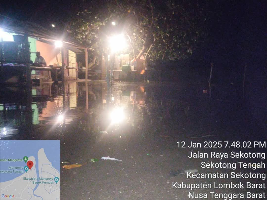 poto banjir sekotong tengah dusun tanjung batu